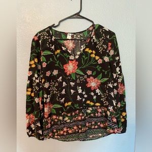 Old Navy XS floral blouse